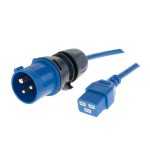Diggelmann Netzcable CEE16/3-C19, 2 m, blue, H05VV-F 3G 1.5mm²