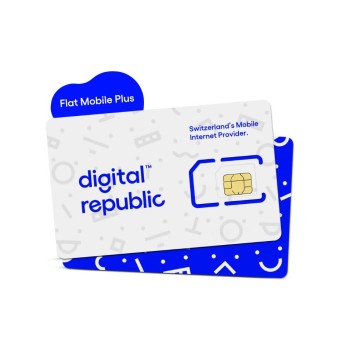 Digital Republic Carte SIM Flat Mobile Plus 365 Tg. CH 144 GB EU/USA/UK