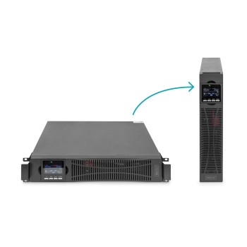Digitus Onduleur Rack - UPS OnLine -  3000 kVA / 3000 kW - 19 pouces Digitus Onduleur Rack - UPS OnLine -  3000 kVA / 3000 kW - 19 pouces