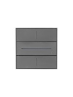 dingz WiFi-Schalter dunkelgrau, Kompletsett for UP Montage