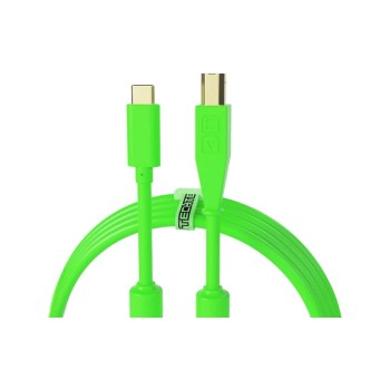 DJ Techtools Chroma Cable C vers B, vert fluo, 1,5 m