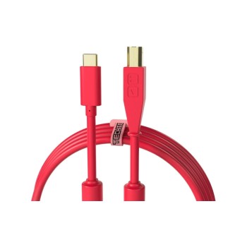 DJ Techtools Chroma Cable , USB-C vers USB-B, rouge, 1.50 m