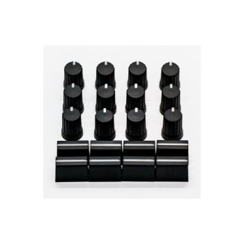 DJ Techtools Chroma Cap Pack Pro Kit de faders et de boutons de remplacement, noir DJ Techtools Chroma Cap Pack Pro Kit de faders et de boutons de remplacement, noir