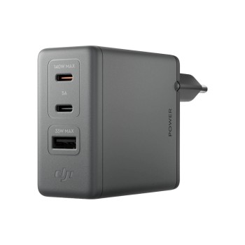 DJI Chargeur GaN 140 W (UE) 140 W GaN, 3 ports USB-C et USB-A