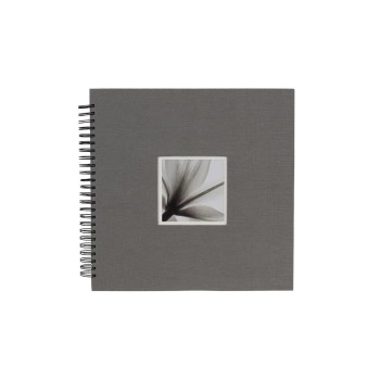 Dörr Spiralalbum Unitex Grau 34 x 34, Bildfor 34 x 34 cm, 20 Blätter | 40 Seiten