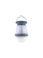 LED Solar Campinglampe Anti-Moskito, hellgrau
