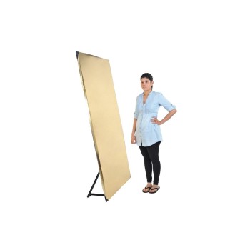 Dörr Standreflektor 2x1m mit Hintergrundset, weiss, schwarz, silber, gold