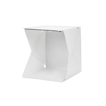Dörr LED Aufnahmebox faltbar24x24x22, inkl. Hintergründe weiss/schwarz Dörr LED Aufnahmebox faltbar24x24x22, inkl. Hintergründe weiss/schwarz