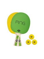 DONIC Schildkröt Ping Pong Set, 2x Schläger, 3x Bälle