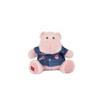 Hippo rosa with Jeansjacke 20cm