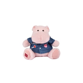 Hippo rosa with Jeansjacke 20cm Hippo rosa with Jeansjacke 20cm