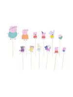 Dr.Oetker Topper pour gâteau Peppa Pig 24 Pièce/s, Multicolore