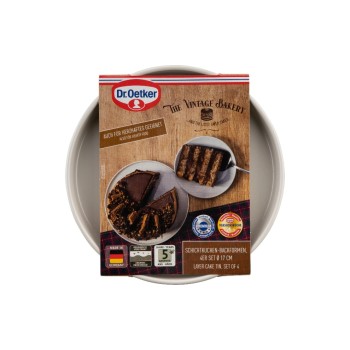 Dr.Oetker Moules à gâteaux à étages Lot de 4 pièces, Ø 17 x 3 cm Dr.Oetker Moules à gâteaux à étages Lot de 4 pièces, Ø 17 x 3 cm