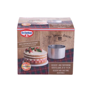 Dr.Oetker The Vintage Bakery Acier inoxydable argenté, Ø 10-18 cm Dr.Oetker The Vintage Bakery Acier inoxydable argenté, Ø 10-18 cm