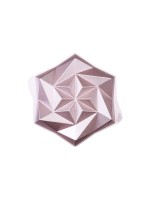Dr.Oetker Origami créatif Rose en fonte d'aluminium, couleur or rose, Ø 24 cm