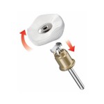 DREMEL Textilpolierscheibe 423S, Durchm. 25,0 mm, EZ SpeedClic kompatibel