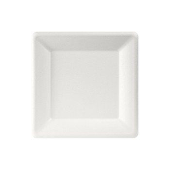 Duni Teller quadratisch 26x26cm, 50 Stk. Bagasse white
