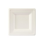 Duni Teller quadratisch 16x16cm, 50 Stk. Bagasse white