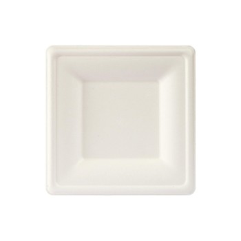 Duni Teller quadratisch 16x16cm, 50 Stk. Bagasse white