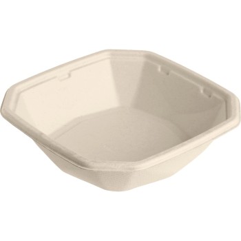 Duni Octabagasse Einwegschale 400ml, 50 Stk. Bagasse braun