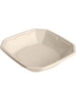 Duni Octabagasse Einwegschale 1000ml, 50 Stk. Bagasse braun