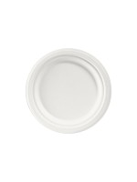 Duni Assiettes jetables Bagasse 17 cm 50 Pièce/s, Blanc