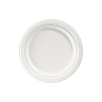 Duni Assiettes jetables Bagasse 17 cm 50 Pièce/s, Blanc