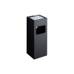 DURABLE Poubelles avec cendrier 17 l, Noir