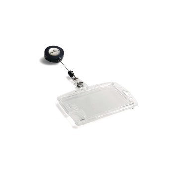 Durable Ausweishalter Hartbox für 2 Karten, mit Jojomechanik, Pack à 10 Stück Durable Ausweishalter Hartbox für 2 Karten, mit Jojomechanik, Pack à 10 Stück