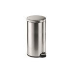 Durable Treteimer Edelstahl, 30 Liter, 350 x 655 mm, Ø 290 mm