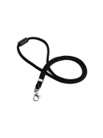 Durable Textilband rPET, 10 Stück, with Karabineer, Länge 46cm, black 