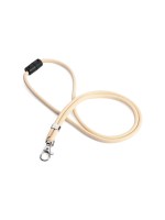 Durable Textilband rPET, 10 Stück, with Karabineer, Länge 46cm, beige