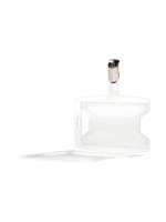Durable Ausweishalter reXycle Clip, 1, recyceltem PP, 25 Stück, hoch oder quer