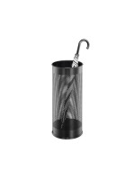 Durable Stainless Steel Umbrella Holder Round 28.5l, Black, 620 x 260 mm