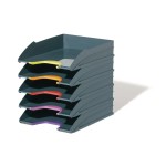 Durable Varicolor Briefablage Tray Set, anthrazit/gris