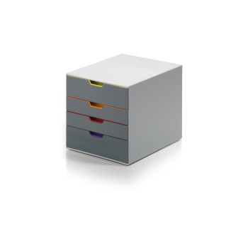 Durable Schubladenbox Varicolor 4, 4 farbige Schubladen, 292x280x356mm Durable Schubladenbox Varicolor 4, 4 farbige Schubladen, 292x280x356mm