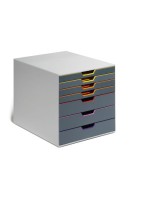 Durable Schubladenbox Varicolor 7, 7 farbige Schubladen, 292x280x356mm