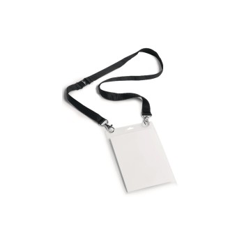 Durable Namensschild m. Textilband Duo A6, black , Pack à 10 Stück Durable Namensschild m. Textilband Duo A6, black , Pack à 10 Stück