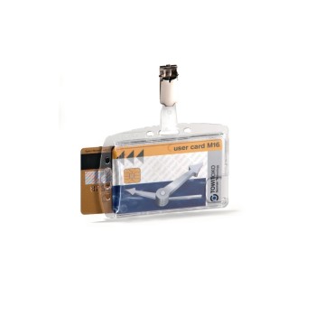 Durable Ausweishalter Hartbox für 2Ausweise, mit Clip, Pack à 25 Stück Durable Ausweishalter Hartbox für 2Ausweise, mit Clip, Pack à 25 Stück
