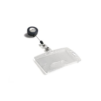 Durable Ausweishalter Hartbox für 1Ausweise, geschl., mit Clip und Jojo, Pack à 10 Stück Durable Ausweishalter Hartbox für 1Ausweise, geschl., mit Clip und Jojo, Pack à 10 Stück
