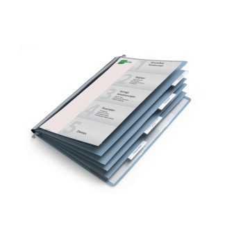 Durable 5fach-Hefter mit blauem Hintergrund, zum Anlegen einer Personalakte Durable 5fach-Hefter mit blauem Hintergrund, zum Anlegen einer Personalakte