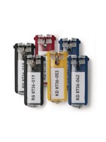 Durable Schlüsselanhänger farbig sortiert, 6 Stk.(2xblau, 2xschwarz,1xgelb, 1xblau)