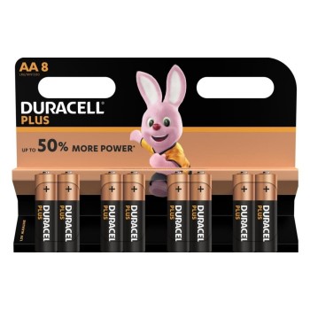 DURACELL Batterie Plus Power MN1500 AA, 1,5 Volt, 8 Stück, LR6 DURACELL Batterie Plus Power MN1500 AA, 1,5 Volt, 8 Stück, LR6