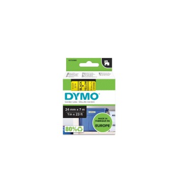 Dymo Schriftband D1, 24mm x 7m, Band: jaune, Schrift: noir - pour alle LabelManager Dymo Schriftband D1, 24mm x 7m, Band: jaune, Schrift: noir - pour alle LabelManager