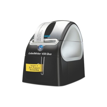 DYMO LabelWriter 450 Duo, paper and plastic label on a single printer DYMO LabelWriter 450 Duo, paper and plastic label on a single printer