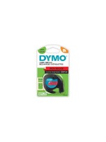 Dymo LetraTag Beschriftungsband, Plastik, red, 12mm x 4m - for all LetraTag Geräte