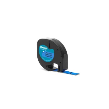 DYMO Ruban d’étiquettes LetraTag Noir sur Bleu DYMO Ruban d’étiquettes LetraTag Noir sur Bleu