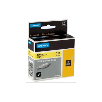 Dymo Rhino gaine thermorétractable, 19mm, diamètre de câble 4.64-8.70mm, L=1.5m Dymo Rhino gaine thermorétractable, 19mm, diamètre de câble 4.64-8.70mm, L=1.5m
