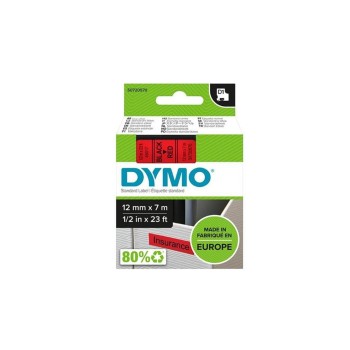 Dymo Schriftband D1, 12mm x 7m, Band: rot Dymo Schriftband D1, 12mm x 7m, Band: rot