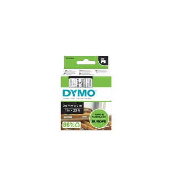 Dymo Schriftband D1, 24mm x 7m, Band: blanc, Schrift: noir - pour alle LabelManager Dymo Schriftband D1, 24mm x 7m, Band: blanc, Schrift: noir - pour alle LabelManager